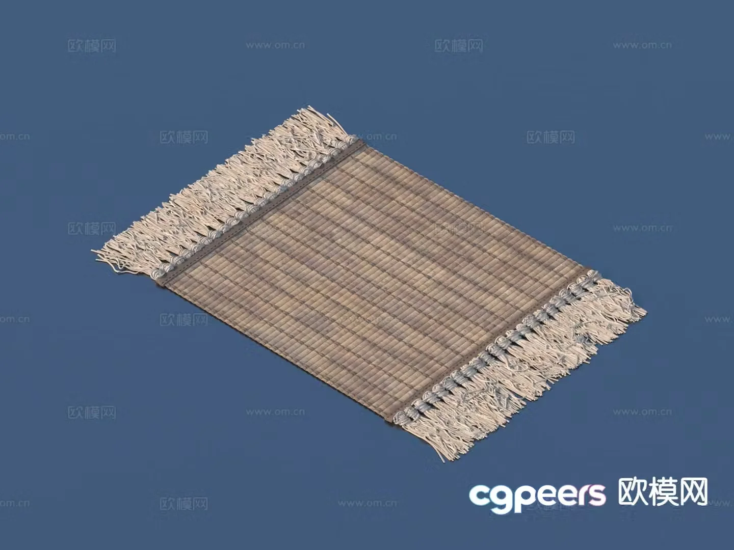 Bamboo mat tea tray tea sea tea set 3d model