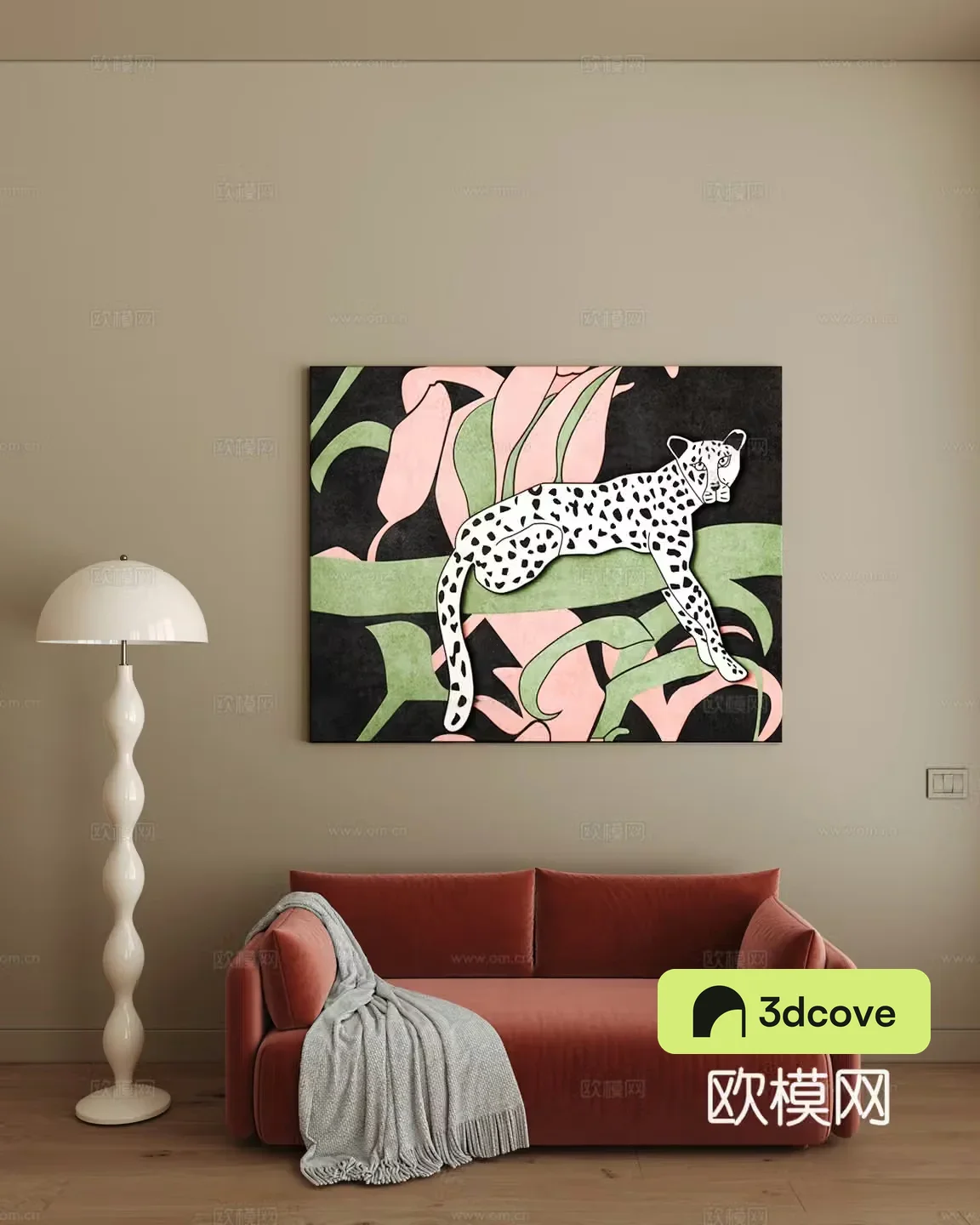 Modern hanging painting