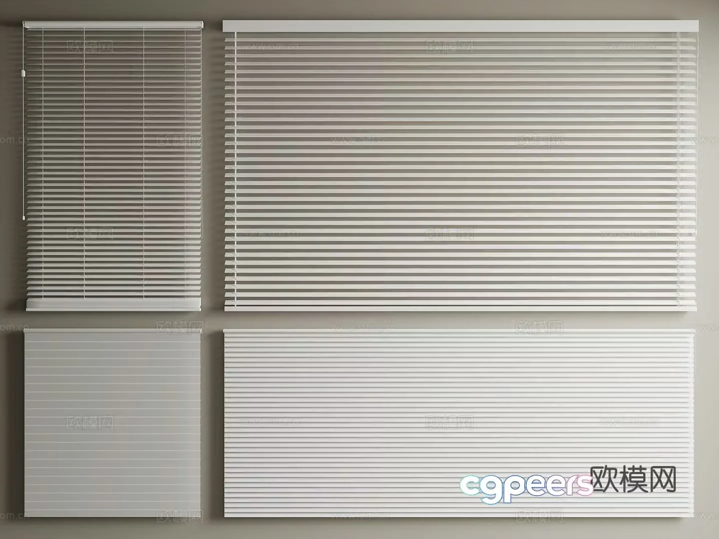 Modern venetian blinds 3d model