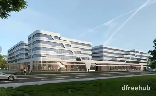 A Modern Building 3D Model – 22287 – VRAY Render
