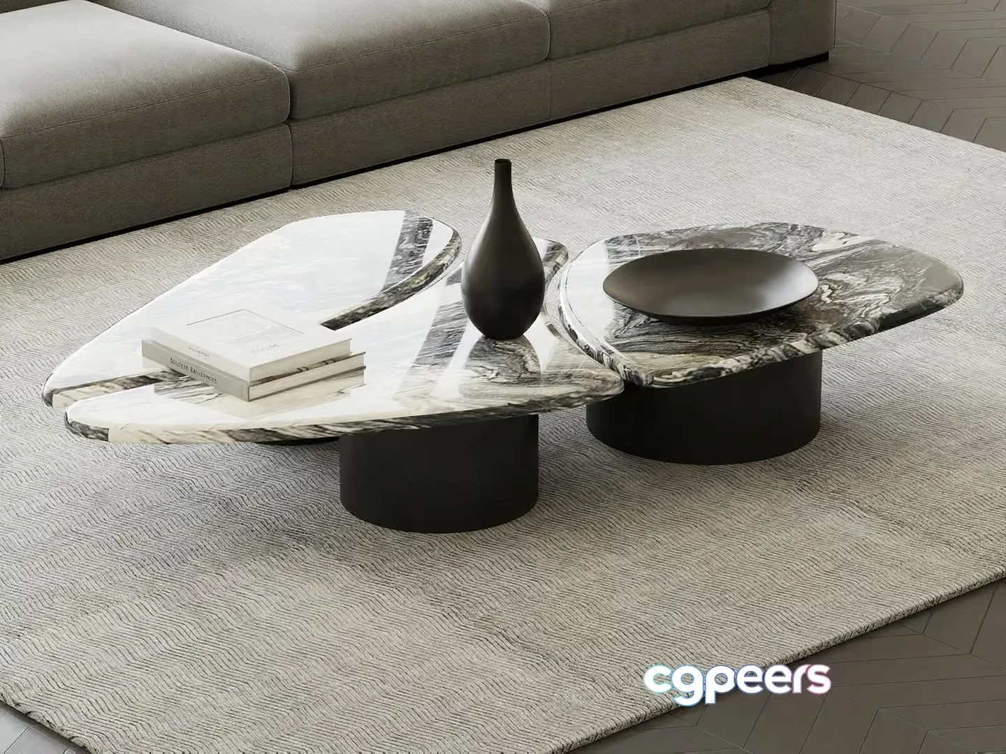 Modern Living Room 3D Model – 21036 – VRAY Render