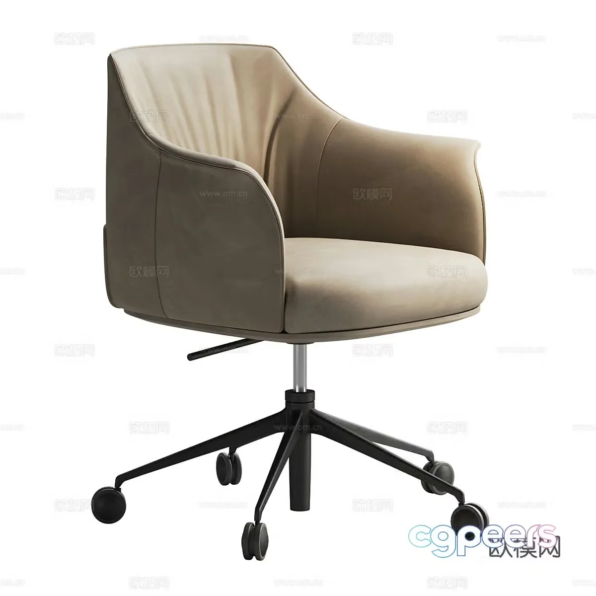 Modern leather office chair 3d model