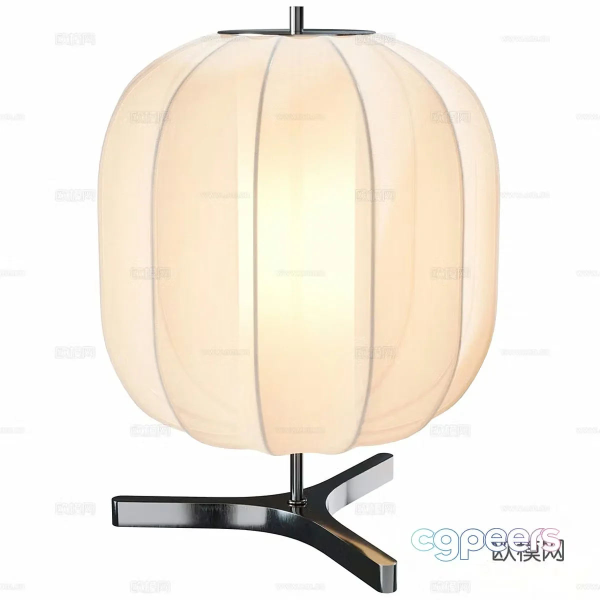 New Chinese style Chinese desk lamp Medium table lamp Spherical table lamp Japanese style desk lamp He style desk lamp 3D model