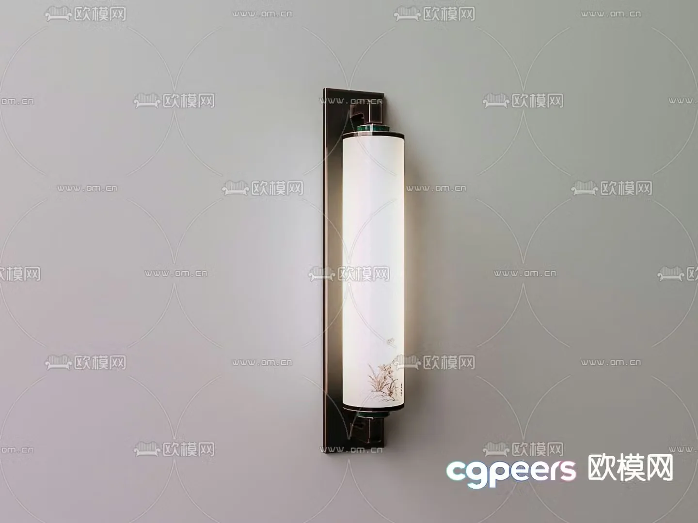 New Chinese style wall lamp 3d model