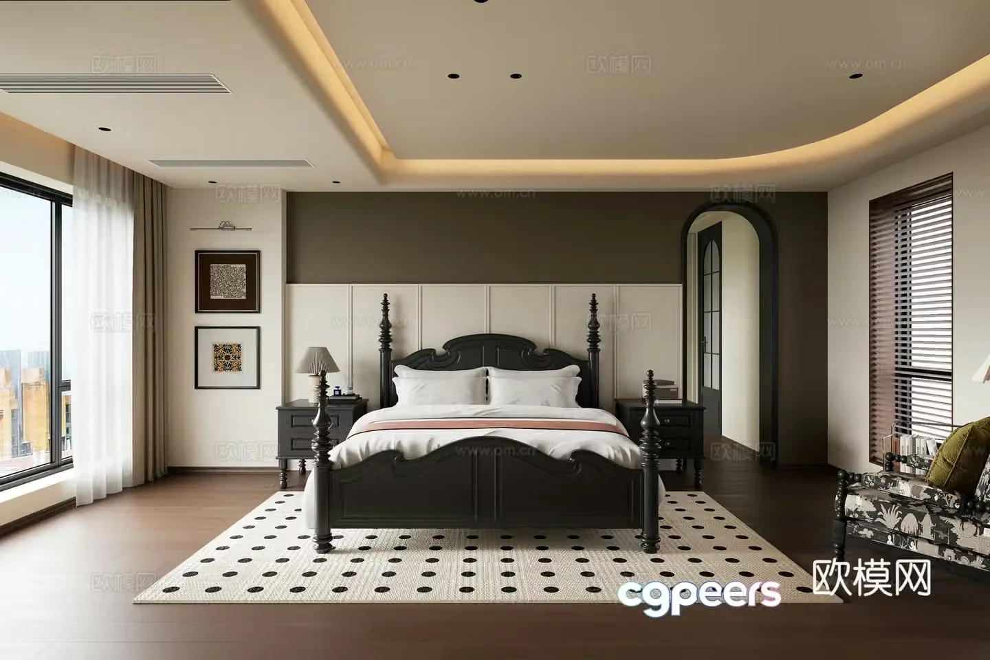 French bedroom 3d model