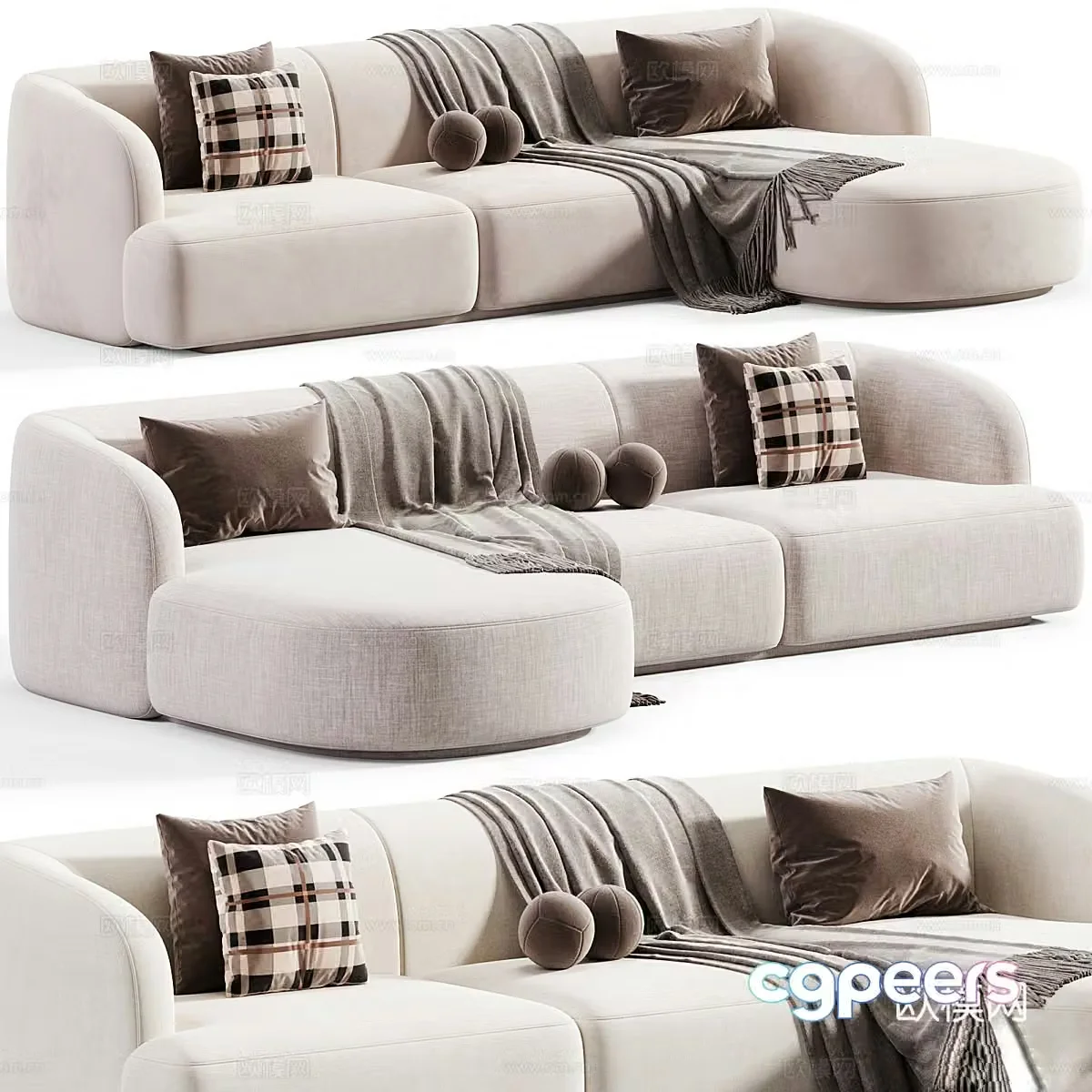Multiplayer sofa 3d model