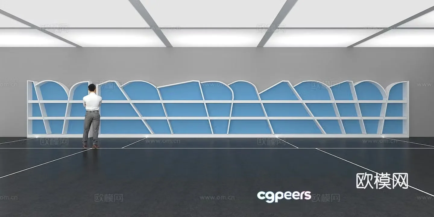 Cultural wall Children’s cultural wall Display wall Classroom Exhibition hall Campus culture Corridor 3D model