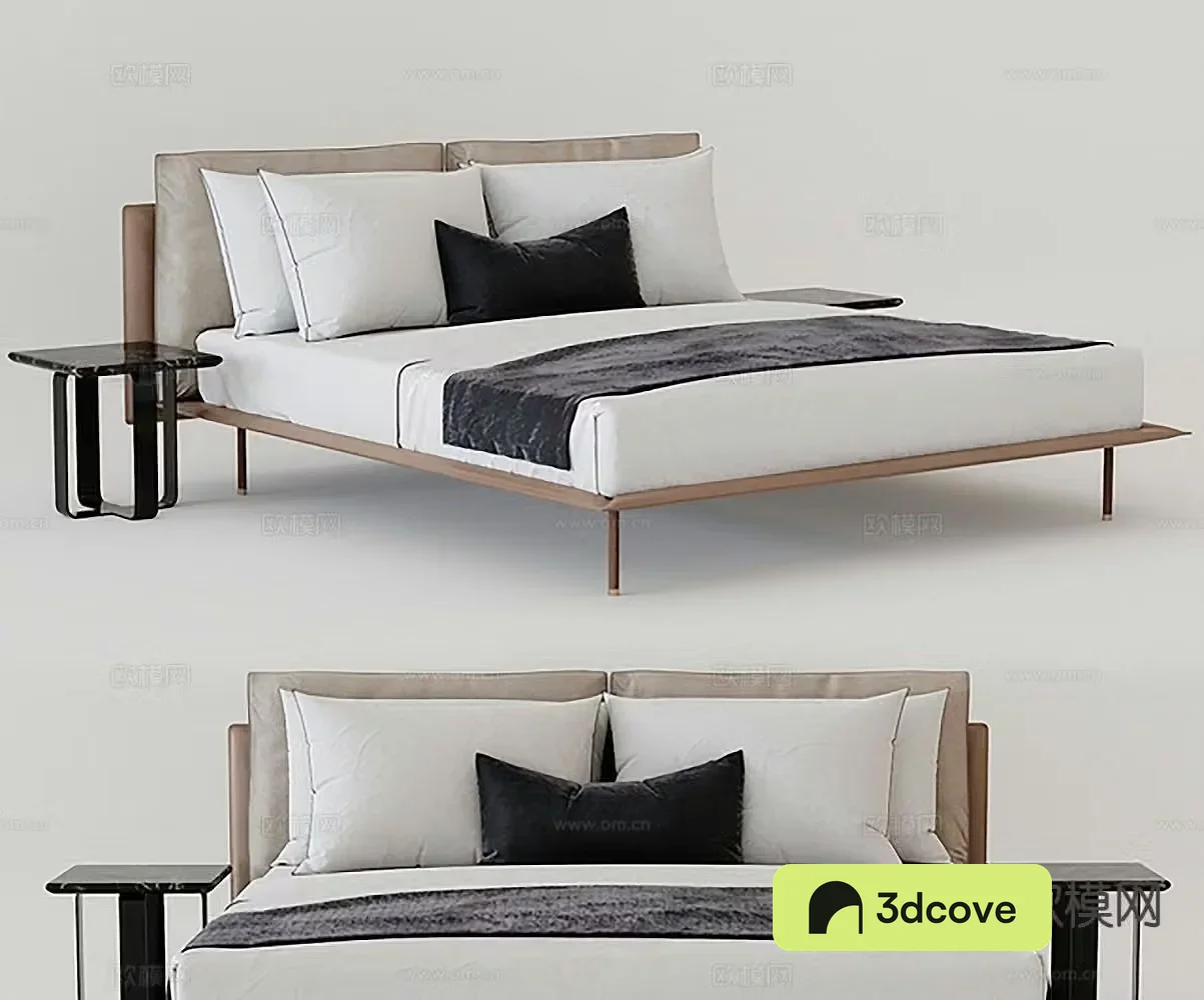 Modern double bed