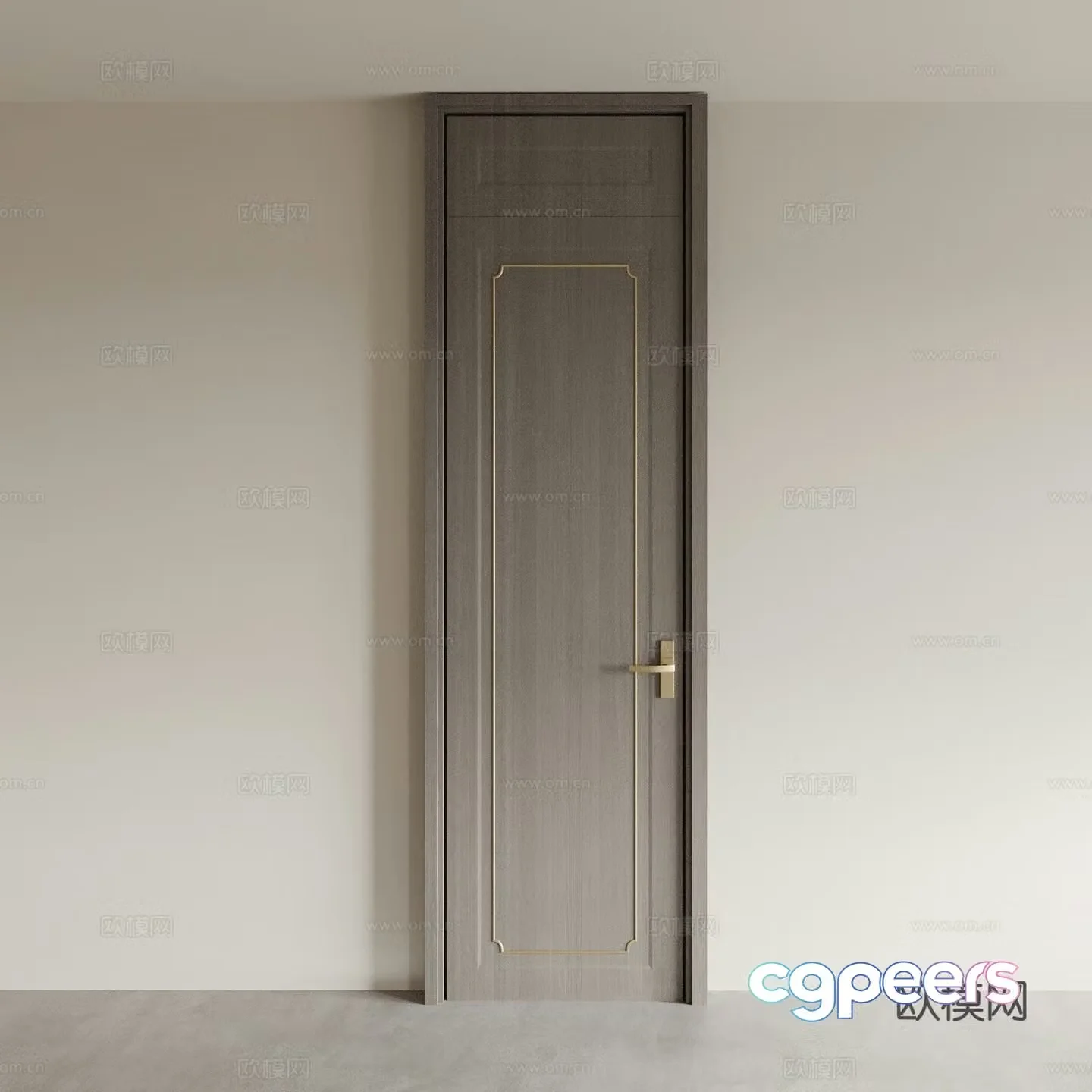 Bedroom door Interior door Single-open door Swing door 3D model