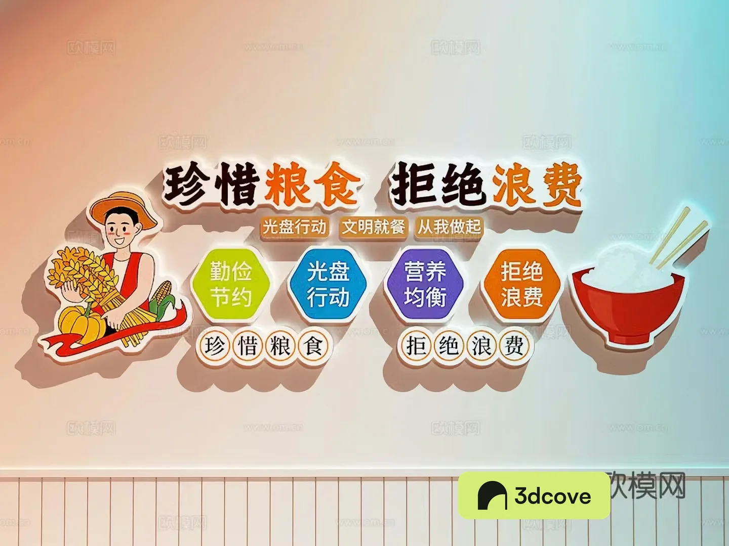 Food Culture Wall Canteen Culture Wall Campus Culture Wall