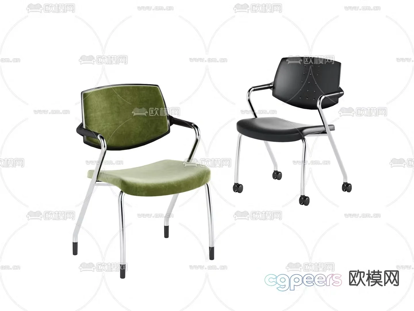 Office chair shift chair staff chair 3d model