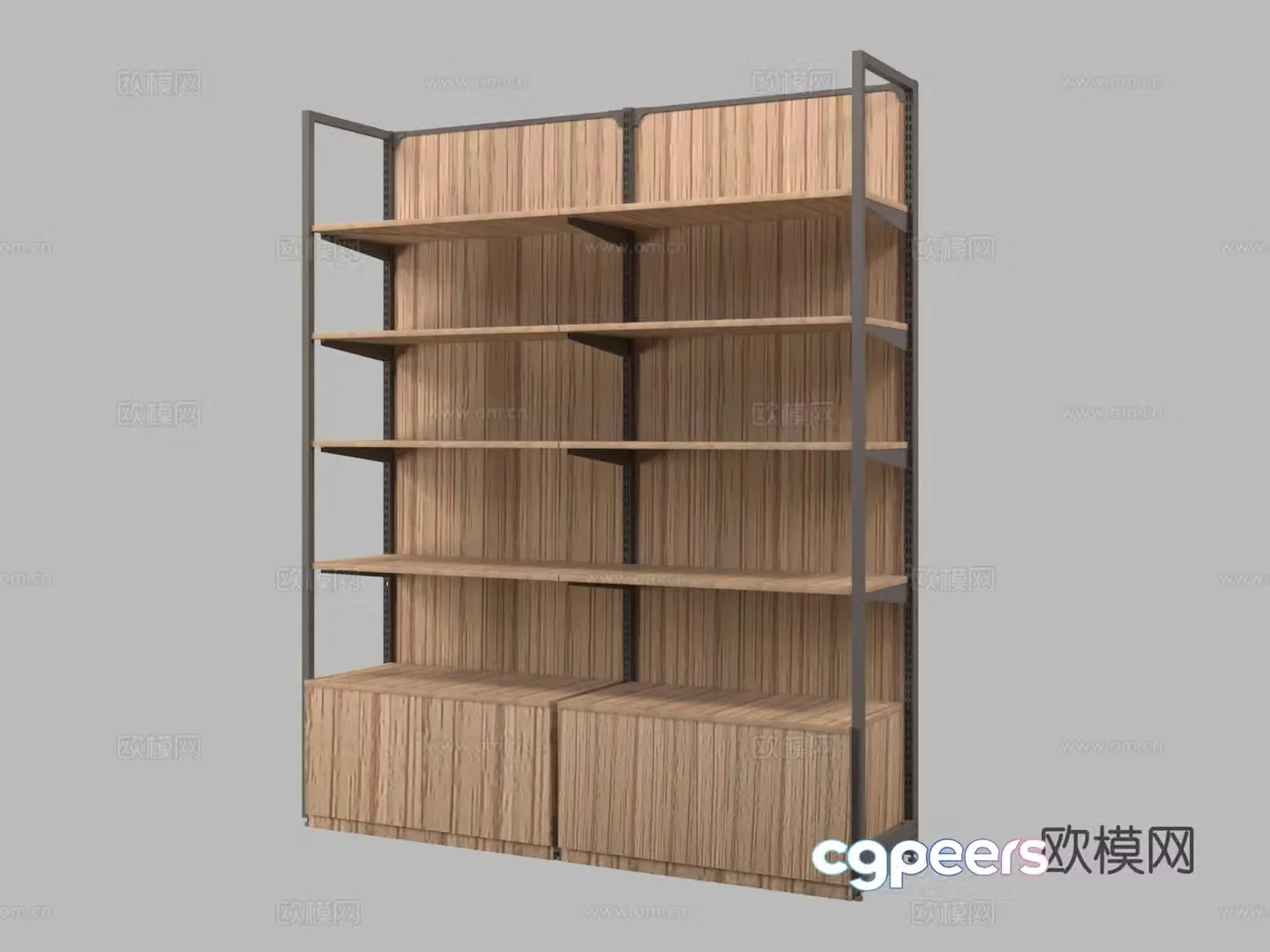 Showcase shelf 3d model