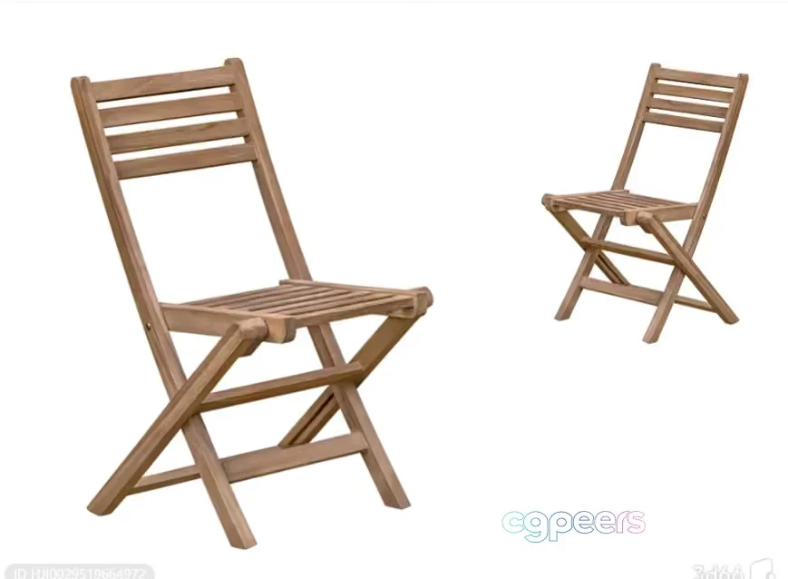 Wooden Folding Chair 3D Model – 9130 – VRAY Render