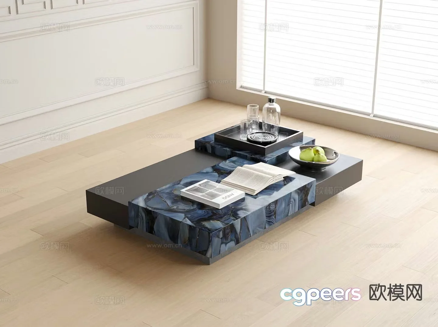 Modern coffee table 3d model
