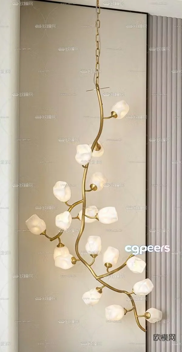 chandelier decorative lamp 3d model
