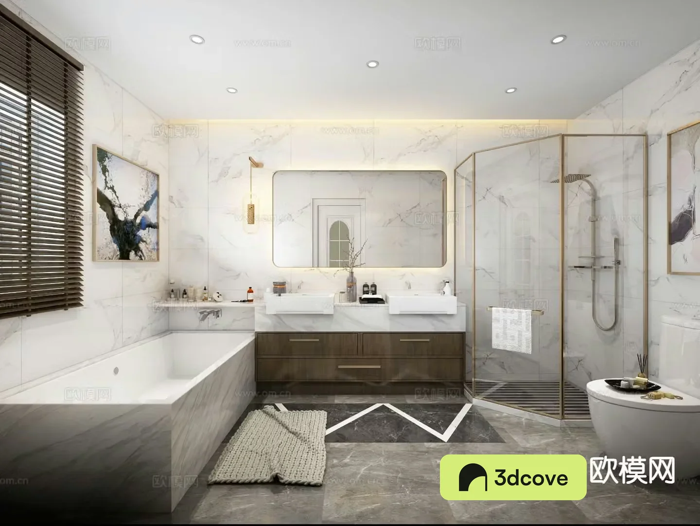 Light luxury bathroom