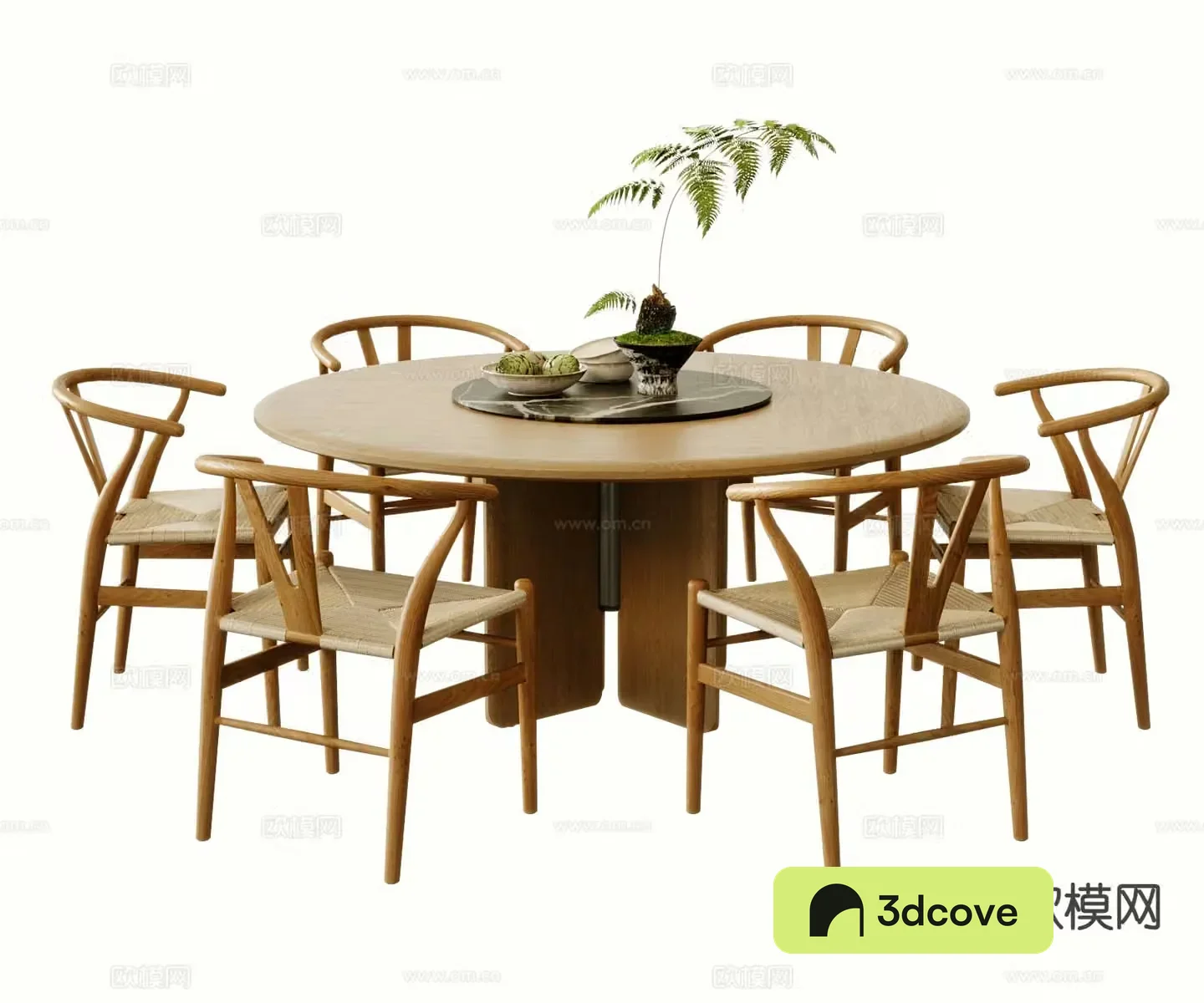New Chinese style dining table and chairs round table