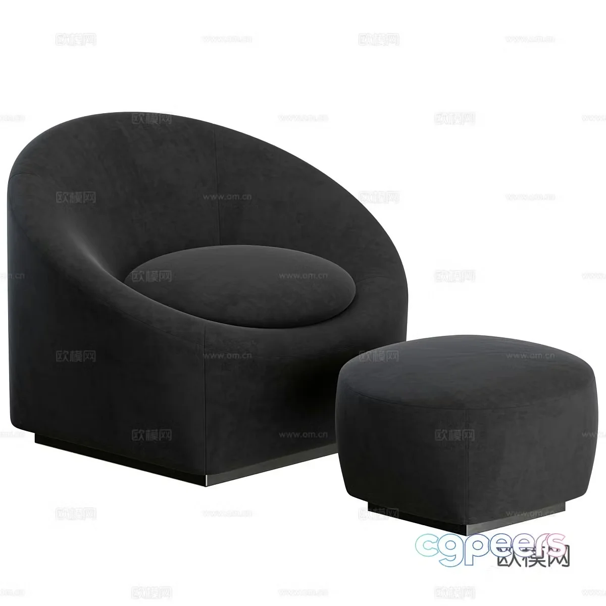 Modern Minotti casual sofa 3d model