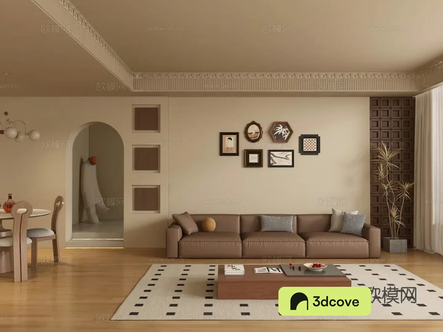 Medieval style living room