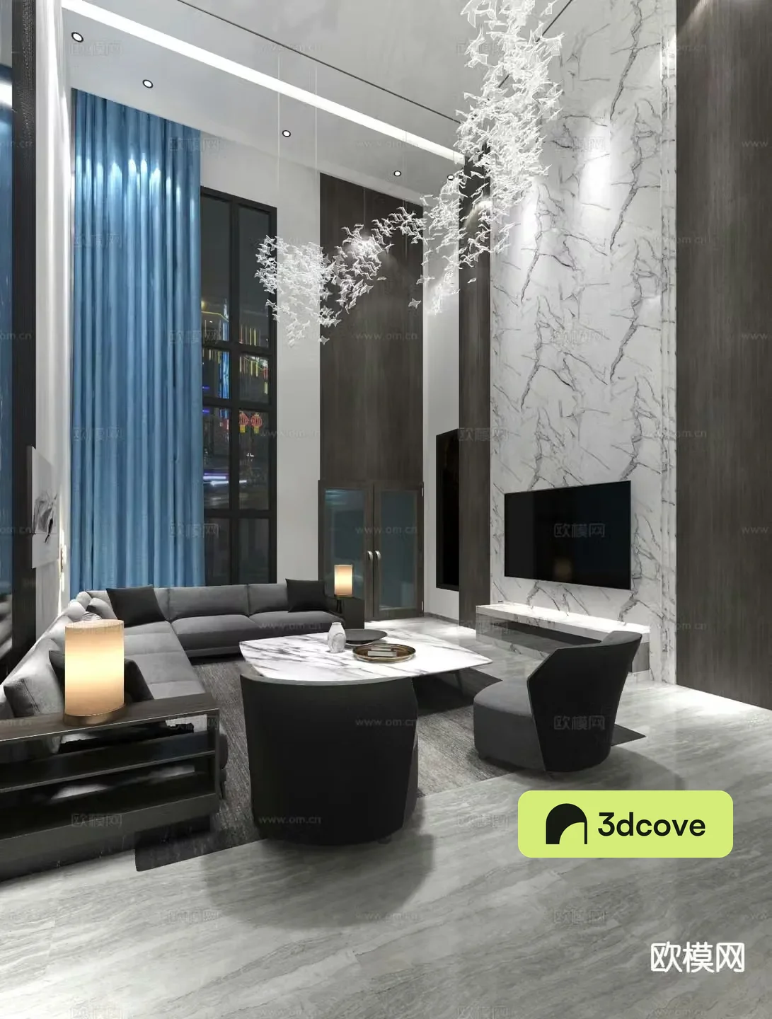 Modern villa living room