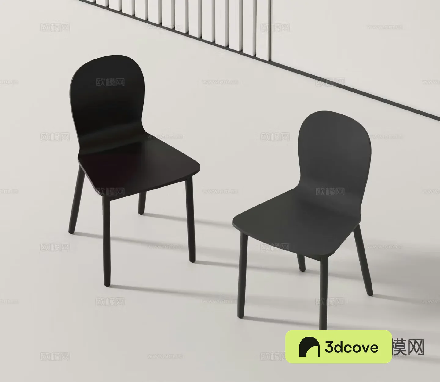 Modern single chair plywood chair