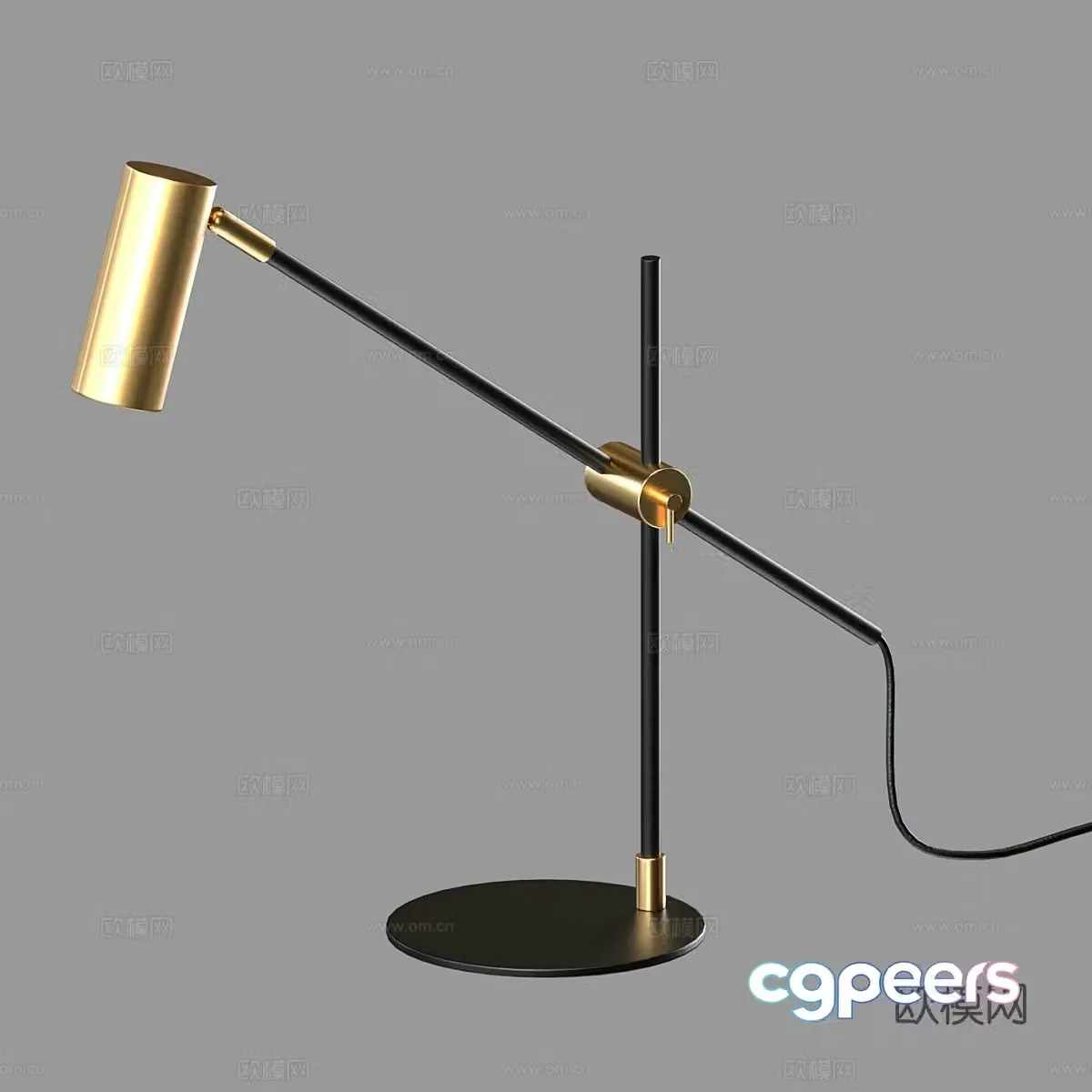 Light luxury desk lamp reading desk lamp 3d model