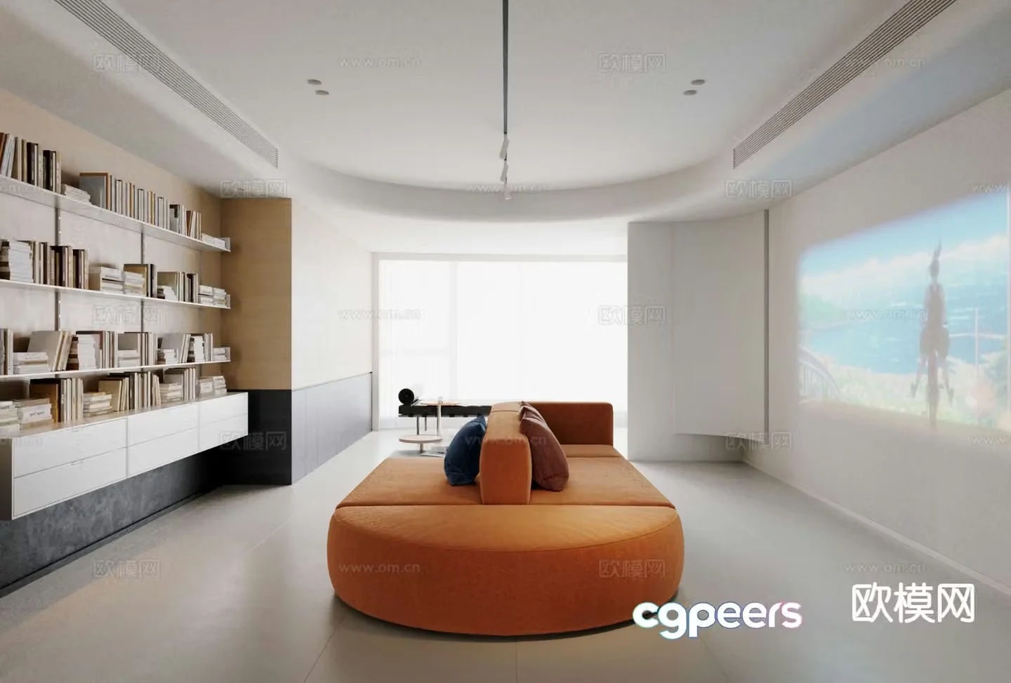 Modern living room 3d model