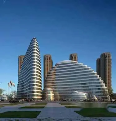 A Large Modern Building 3D Model – 7364 – VRAY Render