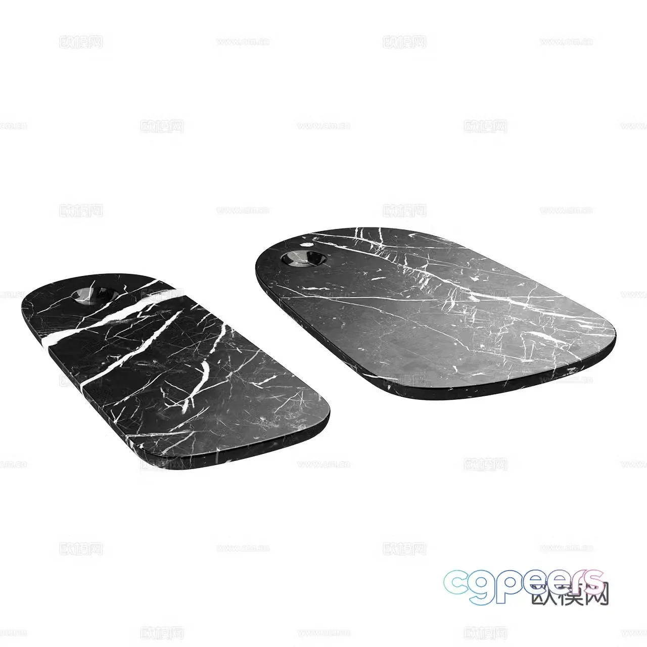 Normann minimalist cutting board marble cutting board luxury stone cutting board cutting board kitchen utensil 3d model
