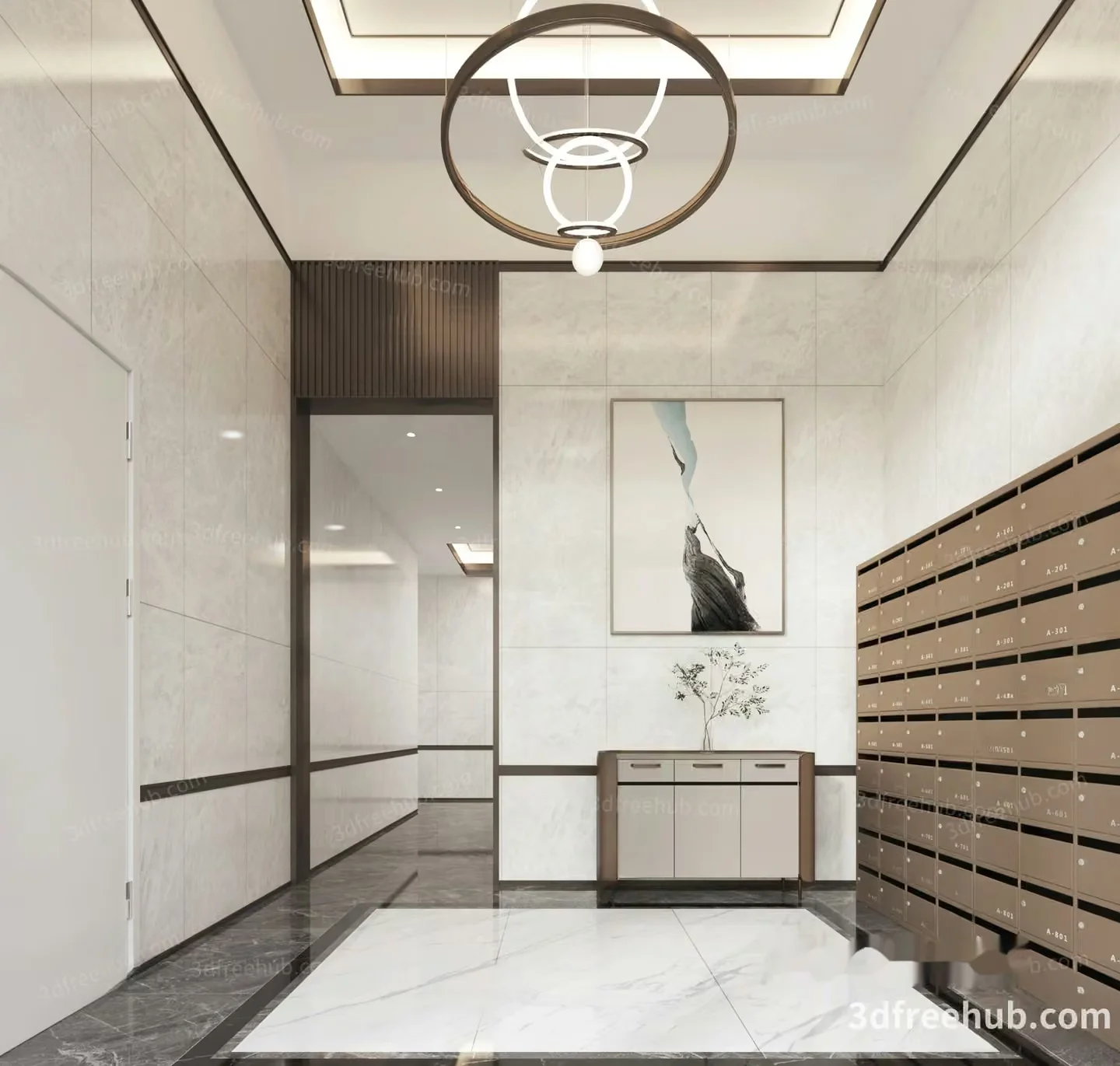 Modern Light Fixture 3D Model – 21606 – VRAY Render