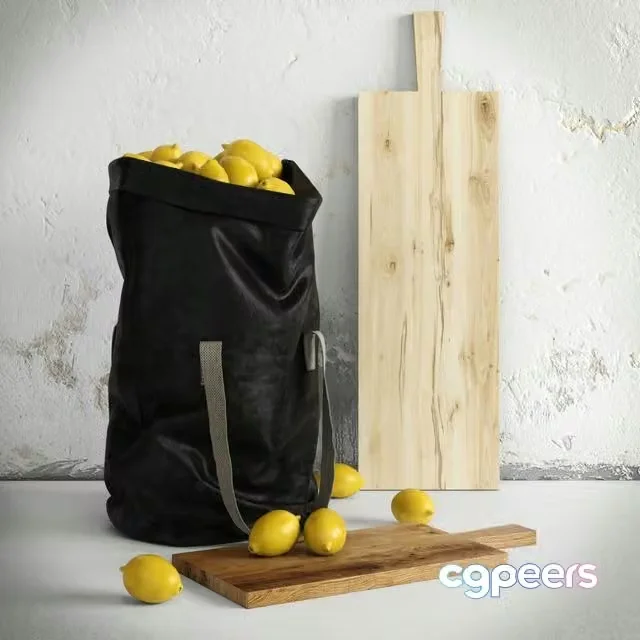 3ds Max Free – bag with lemons