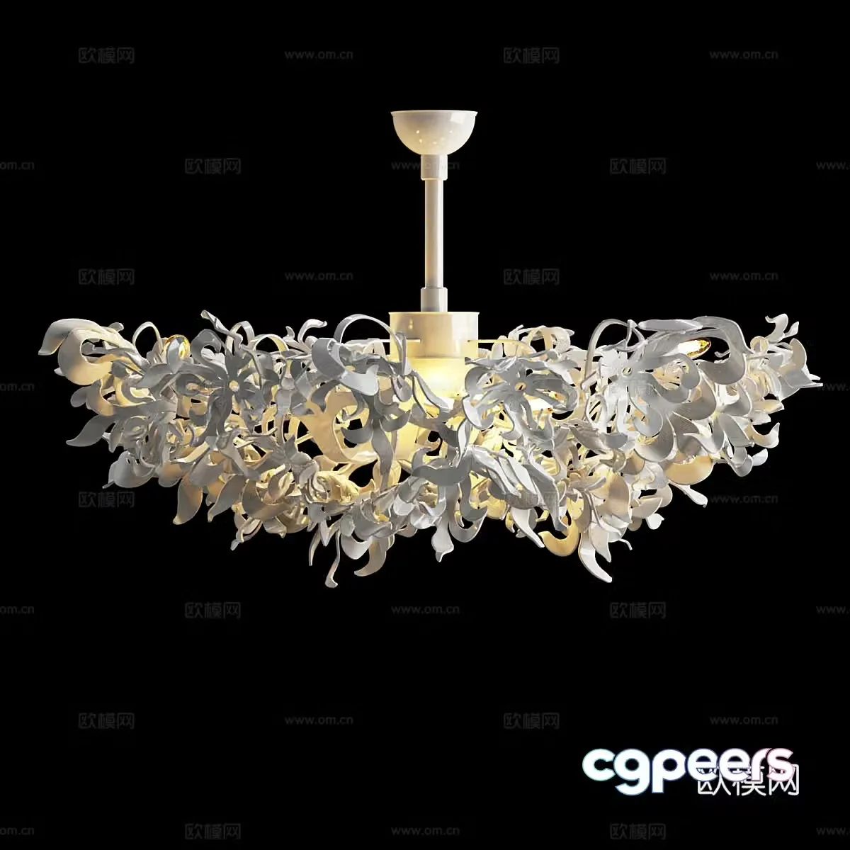 Modern simple chandelier chandelier simple chandelier dining chandelier living room chandelier 3d model