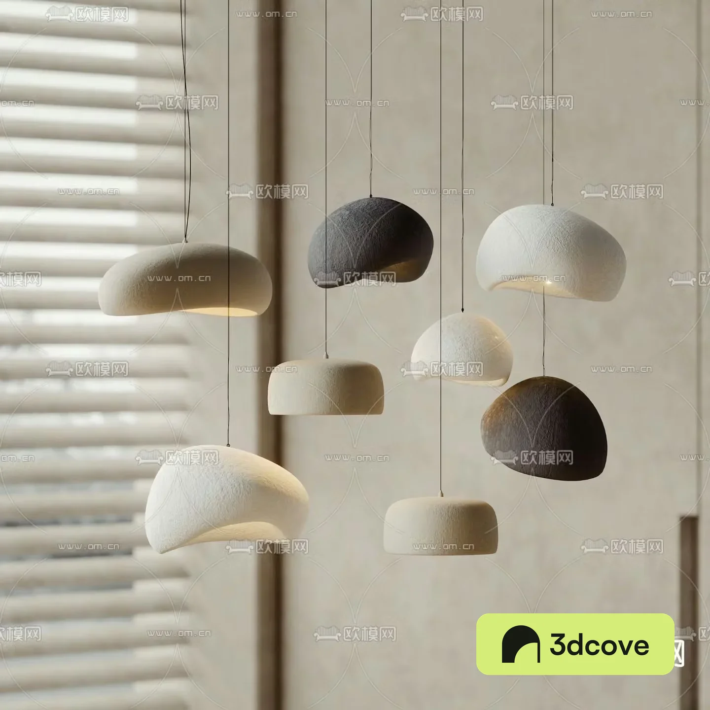 Creamy chandelier Decorative lamp