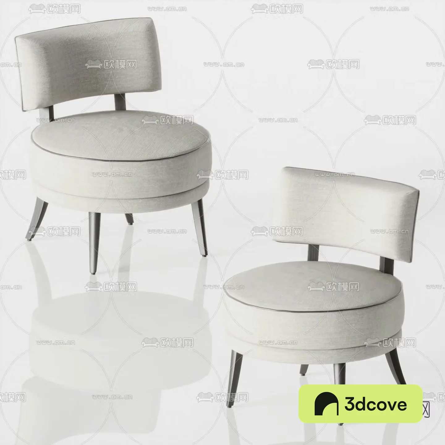 Cor modern fabric single sofa