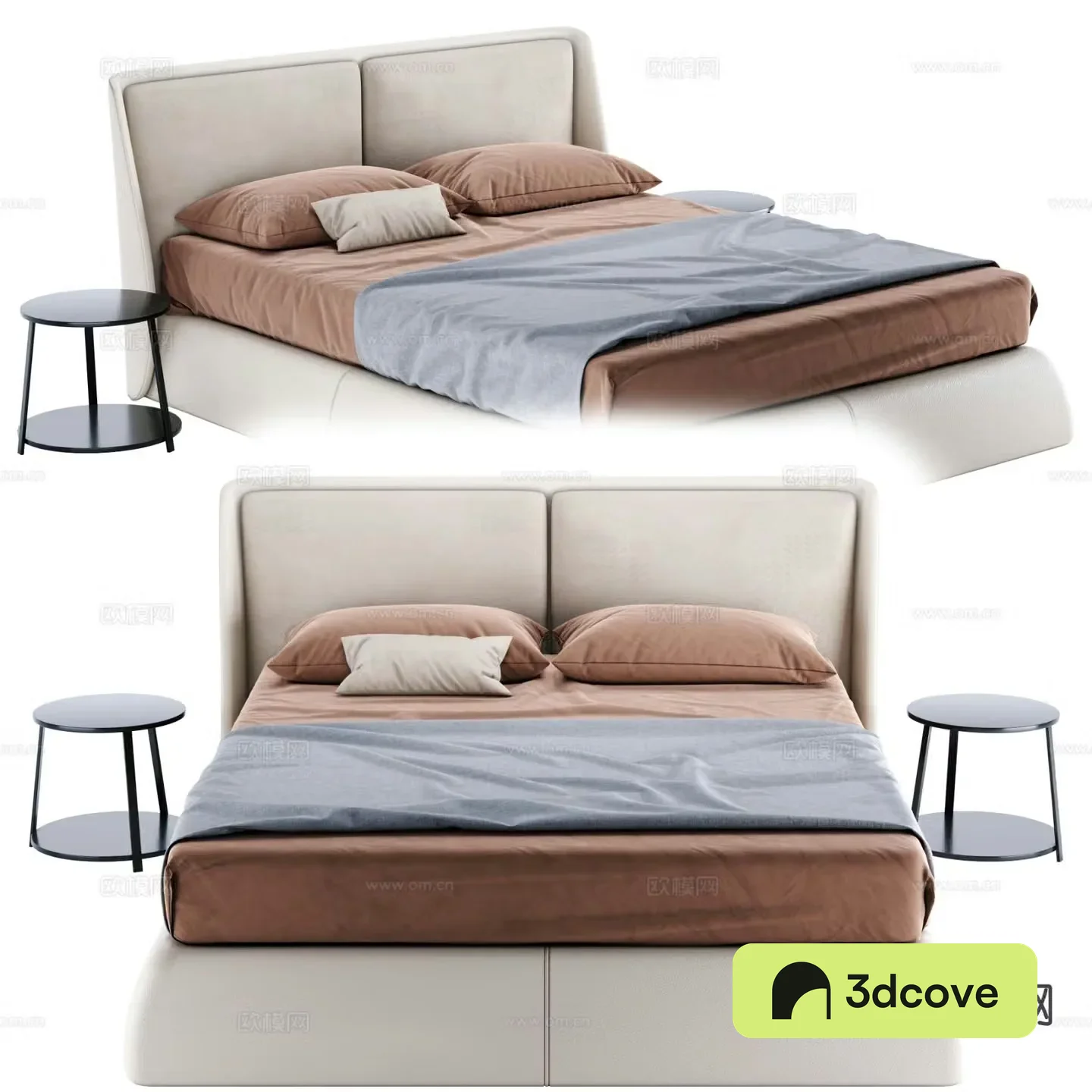 Modern double bed