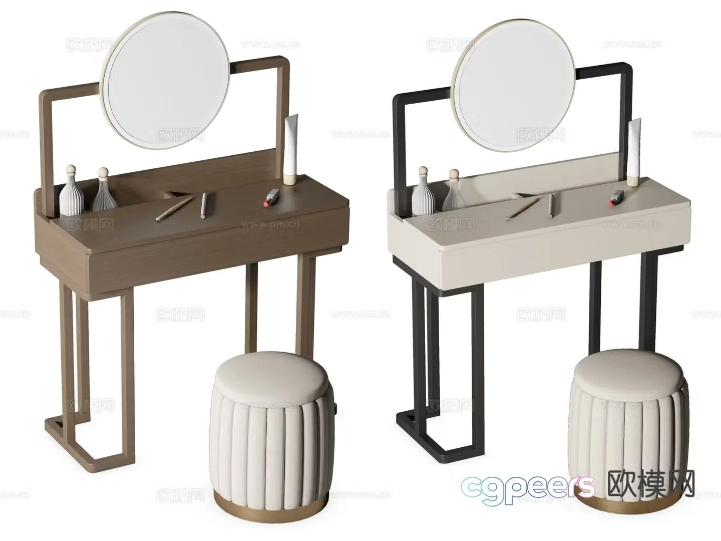 Modern dressing table dressing table 3d model