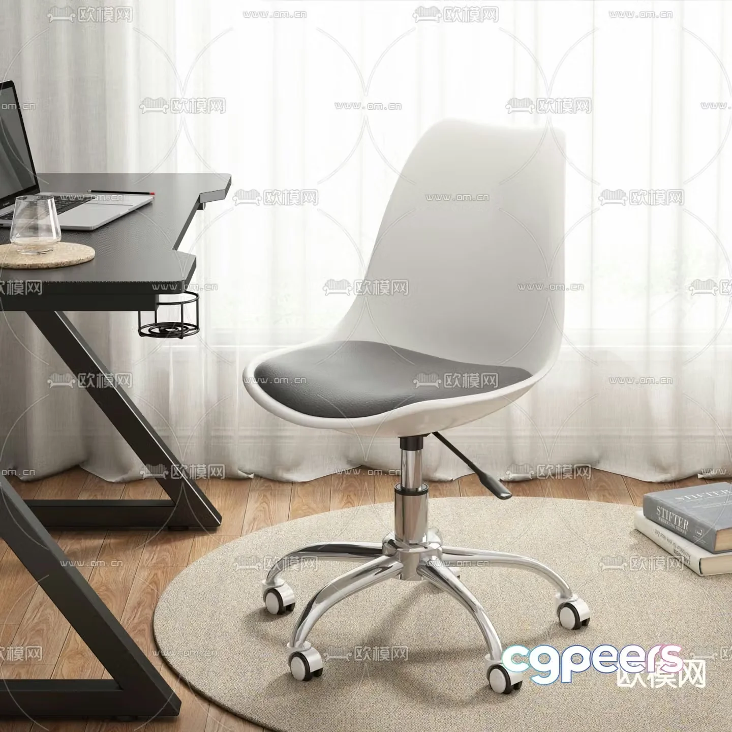 Office chair staff chair conference chair 3d model
