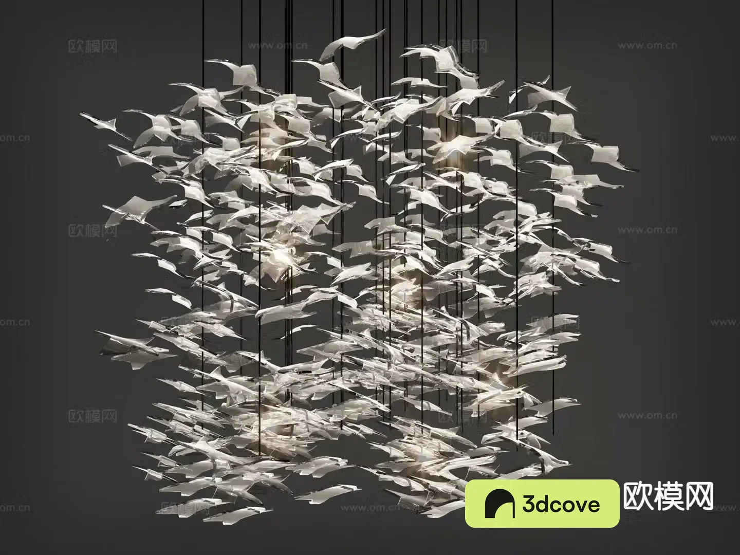 Lobby art chandelier crystal lamp