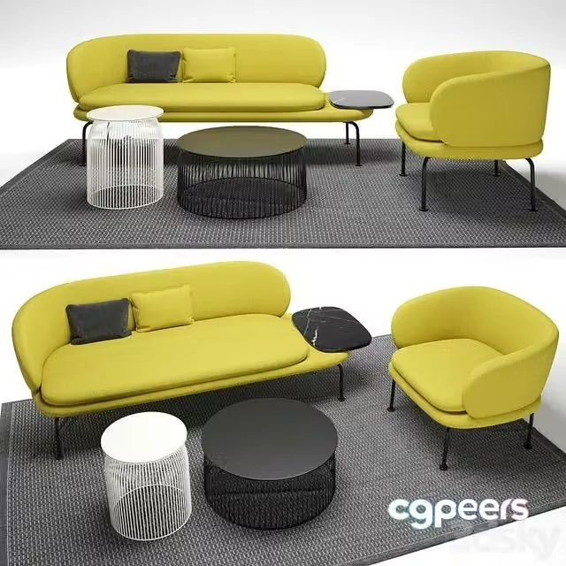 3ds Max Free – soave sofa set