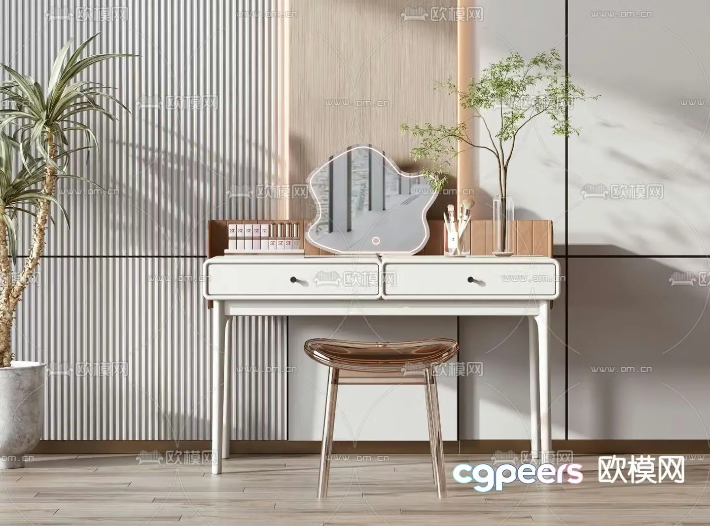 Modern dressing table 3d model