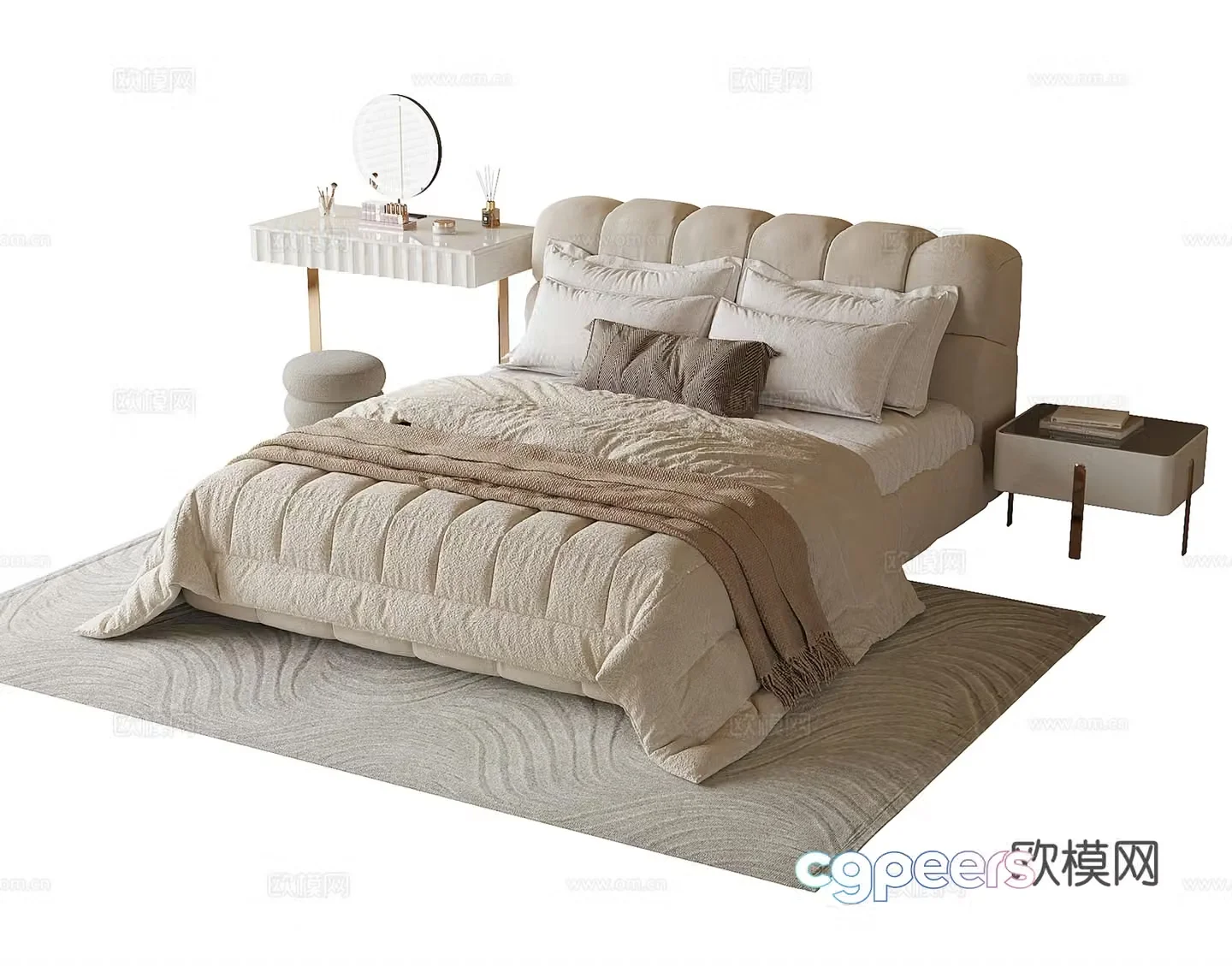 Modern children’s bed 3d model
