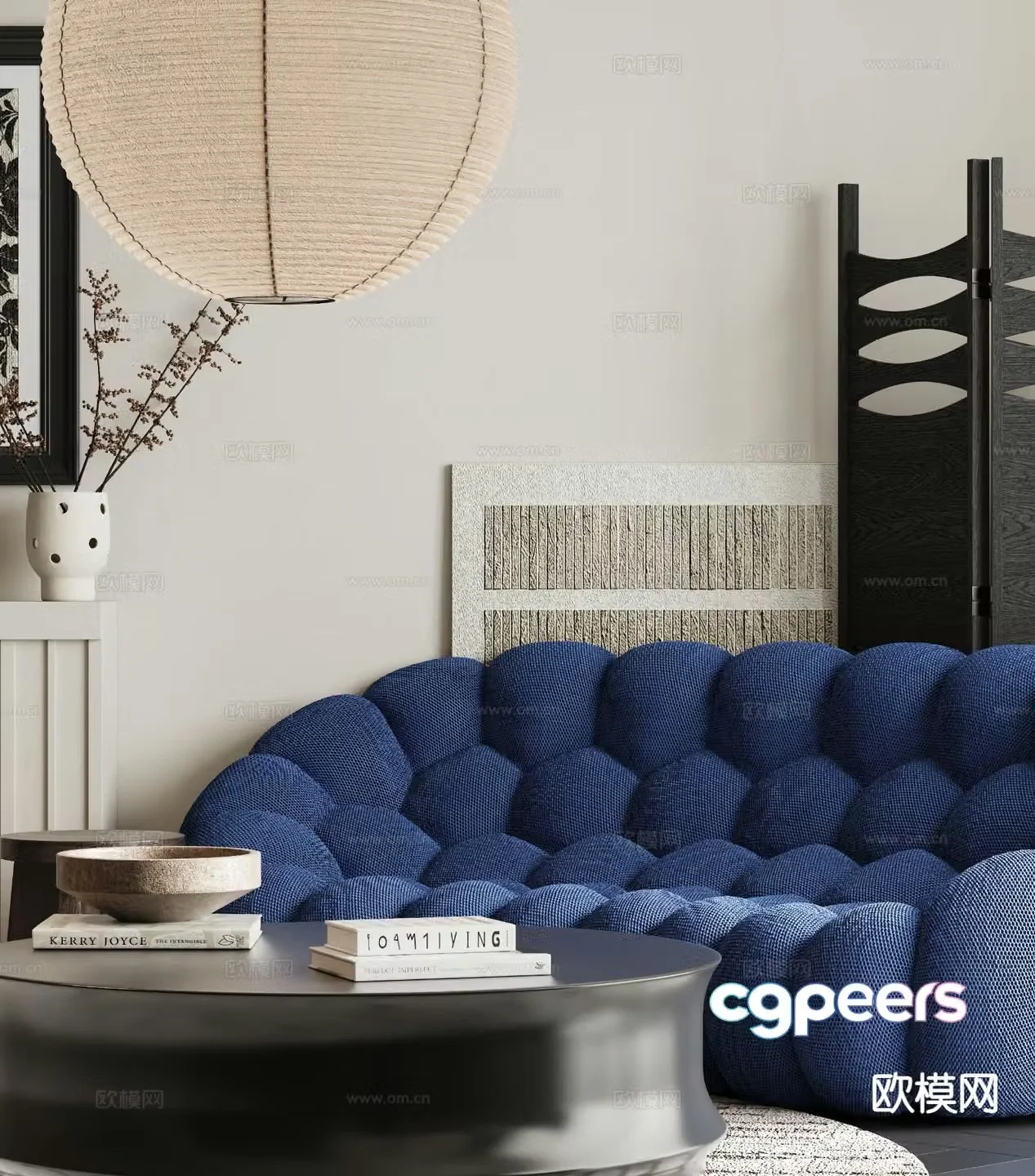 Leisure sofa upholstered sofa 3d model