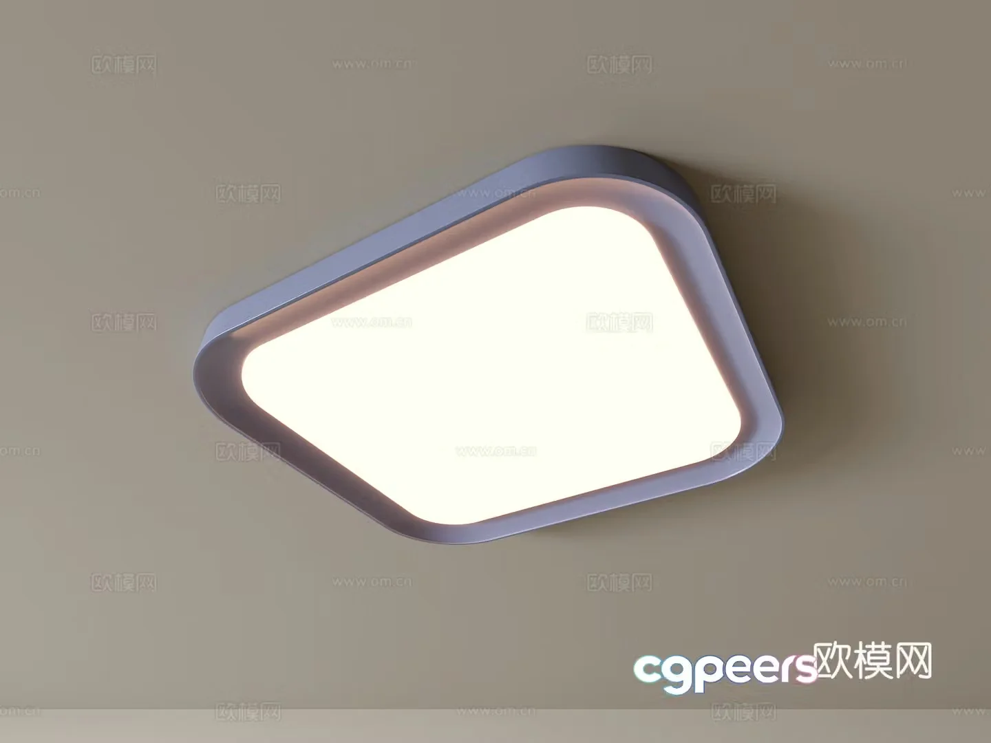 Modern ceiling lamp Geometric ceiling lamp Bedroom lamp Artistic shaped lamp Fashion living room lamp 3D model