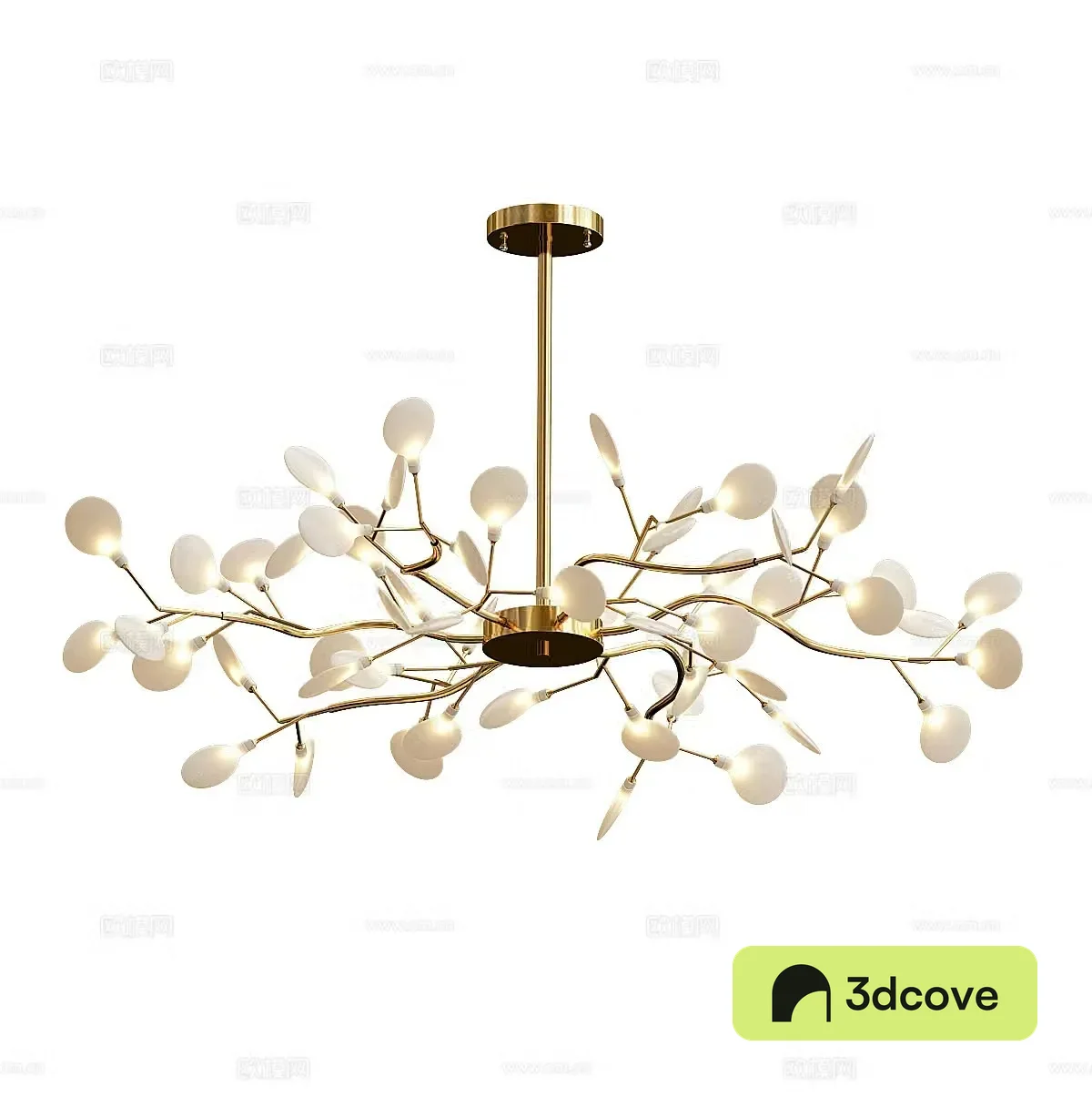Petal chandelier Creative chandelier Decorative chandelier Restaurant chandelier Living room chandelier Bedroom chandelier 3D model