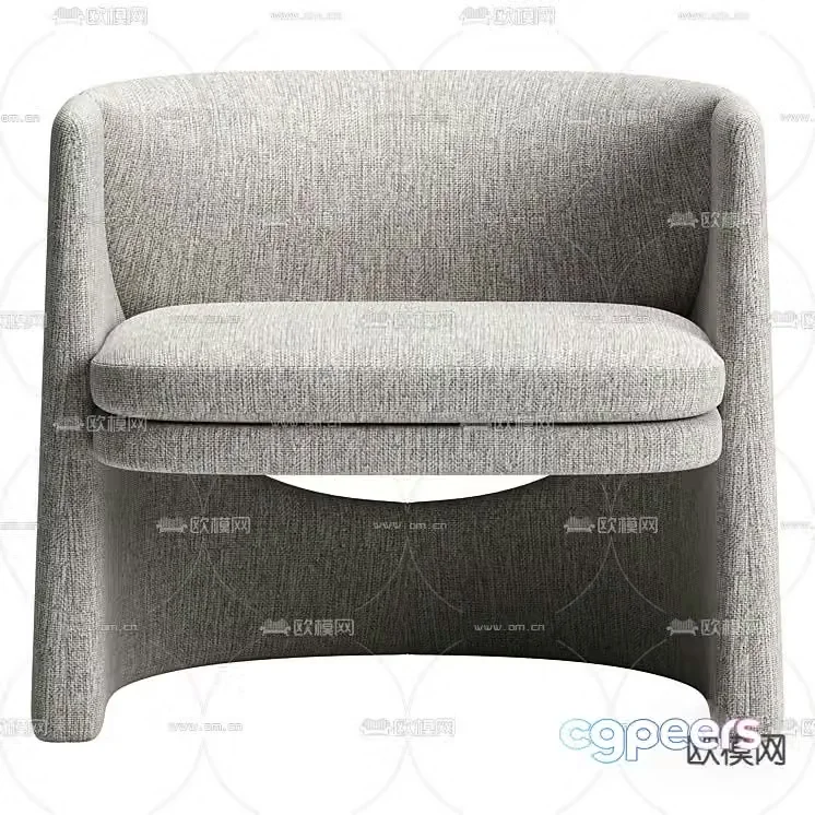 Modern leisure chair sofa chair 3d model