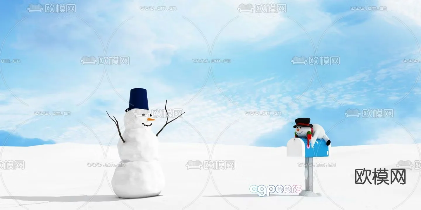 Snowman 3d model