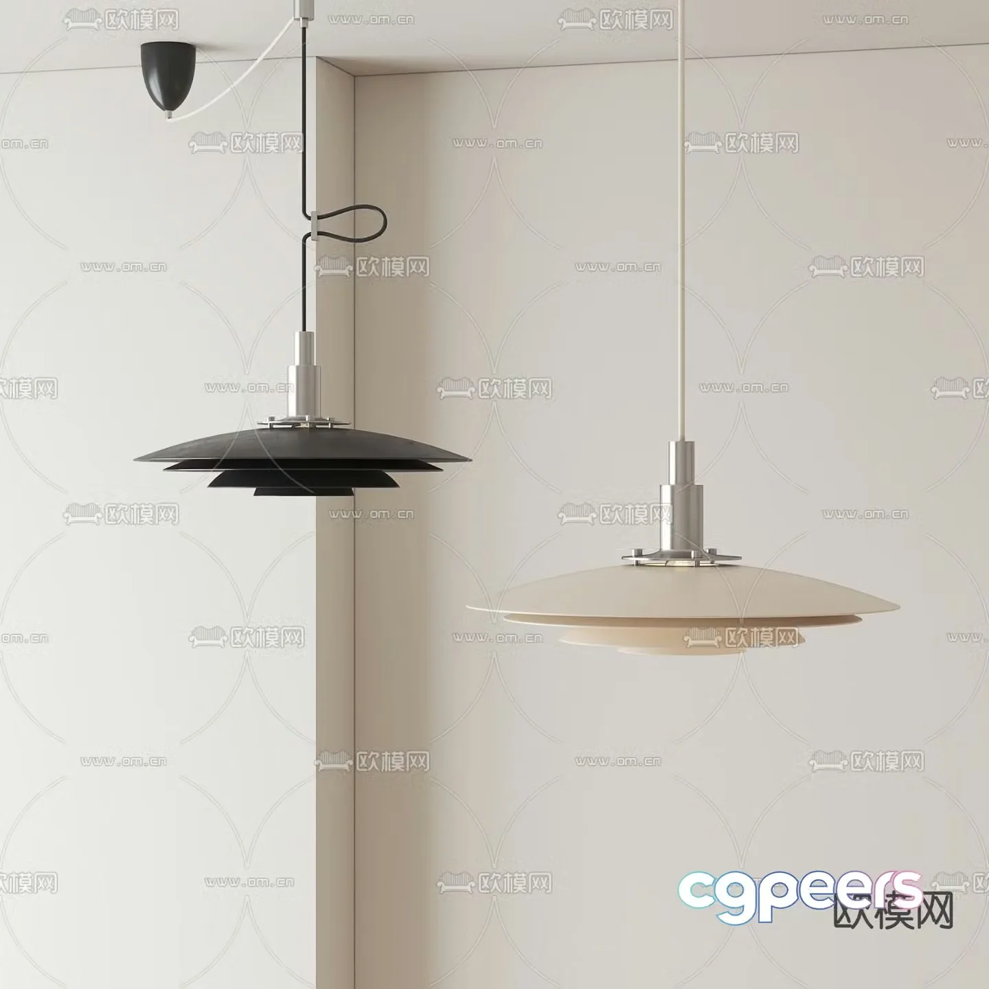 Medieval style chandelier 3d model