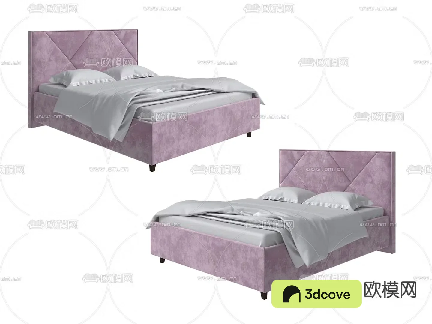Nordic double bed girl bed