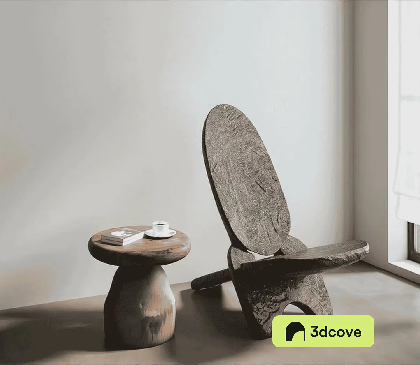 A Minimalist Wooden Chair