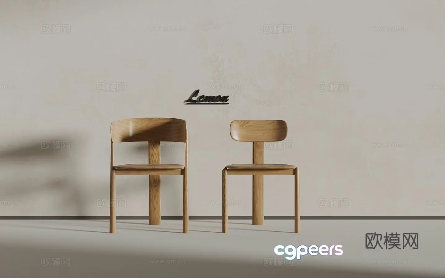 Log seat 3d model